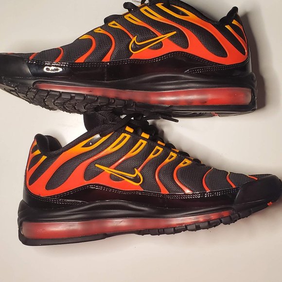 Nike Air Max 97 Plus Black Shock Orange (Men's 9.5us) - Picture 8 of 10